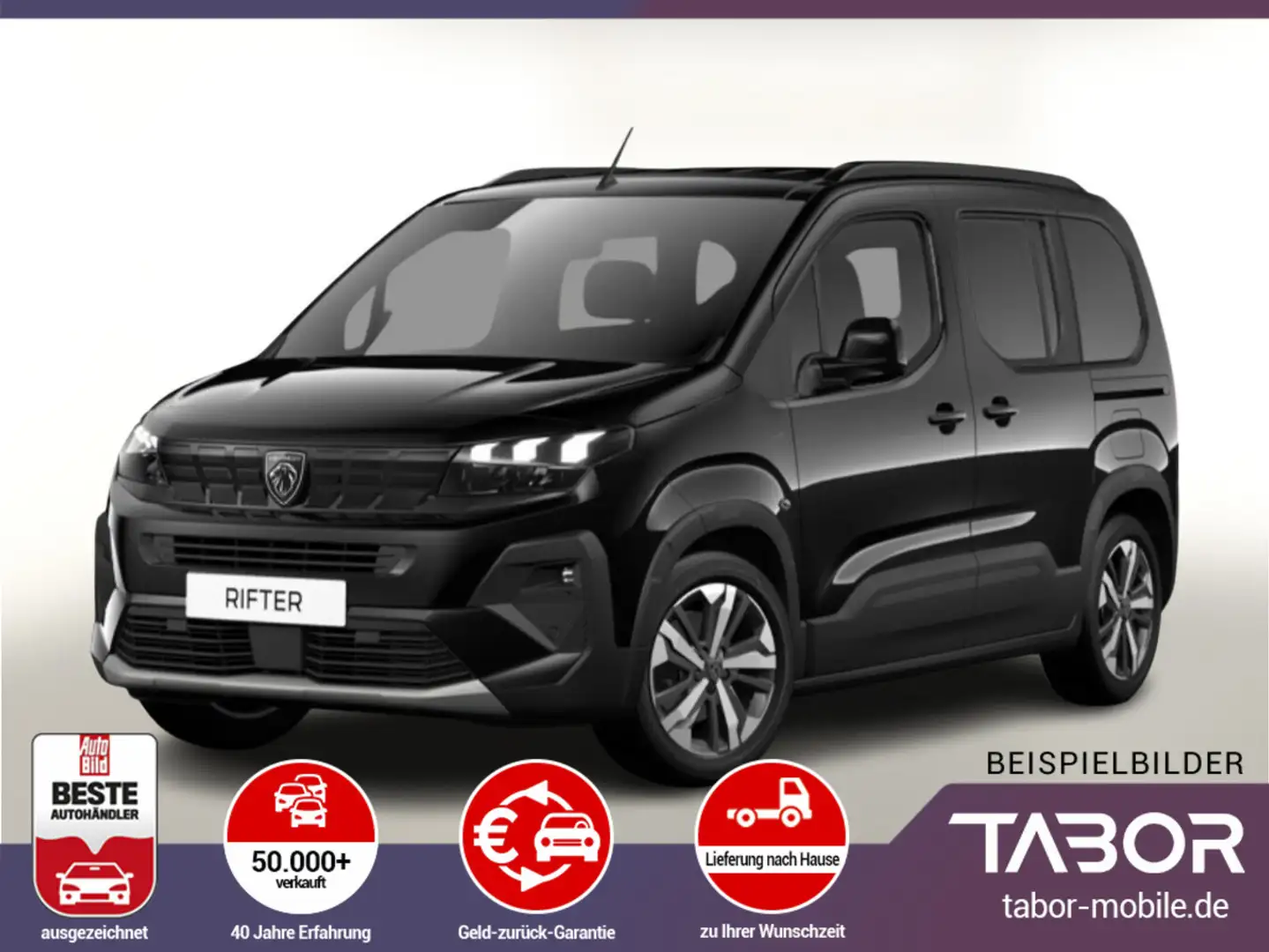 Peugeot Rifter 130 EAT8 GT Keyless Kam ACC 17Z MirrorL Siyah - 1
