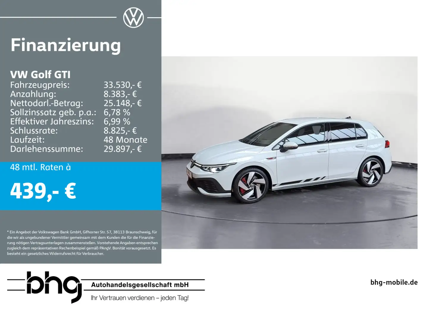 Volkswagen Golf GTI 2.0 TSI DSG CLUBSPORT *APP-CONNECT*LED* Weiß - 1