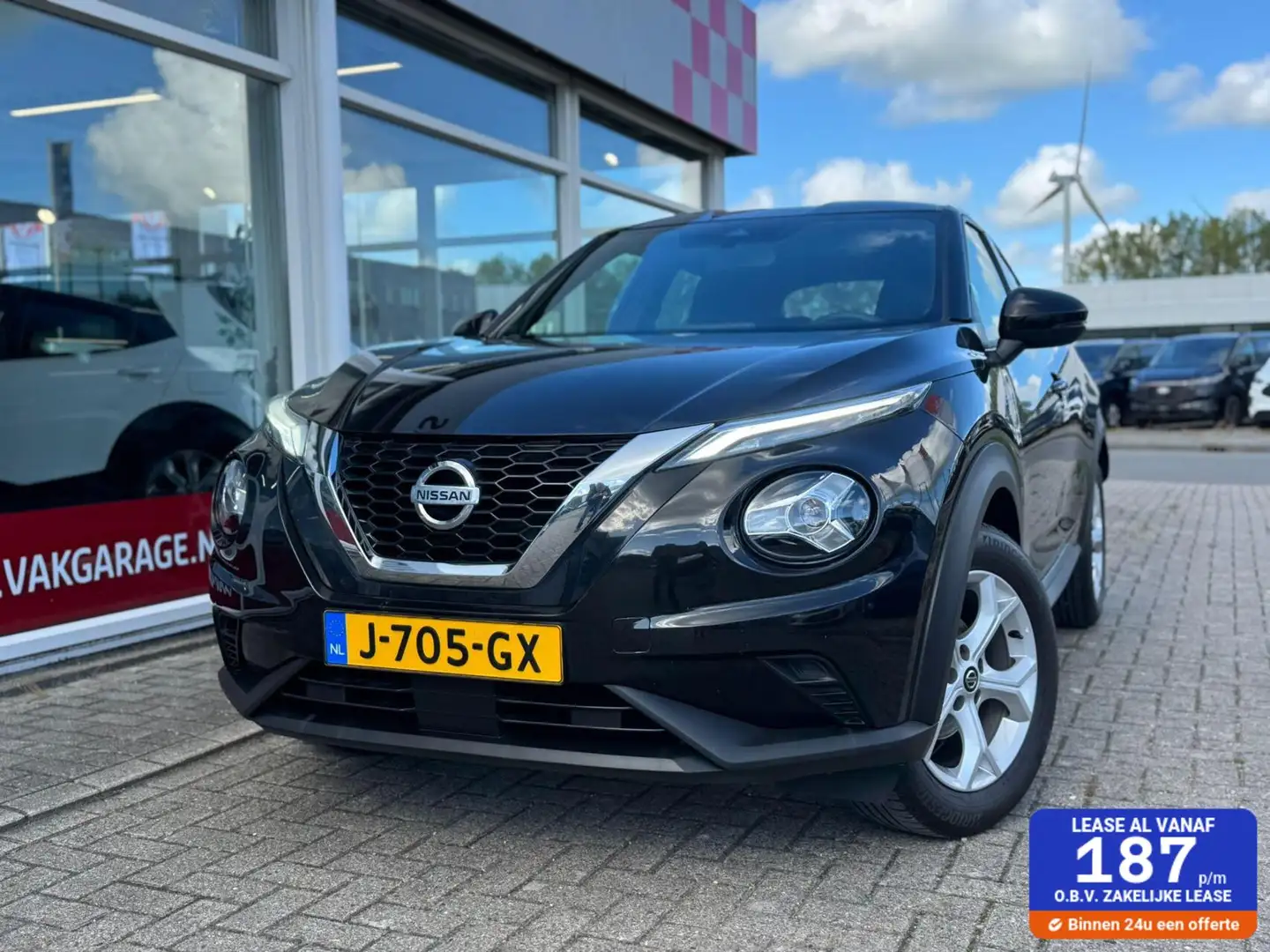 Nissan Juke 1.0 DIG-T Acenta camera Zwart - 1