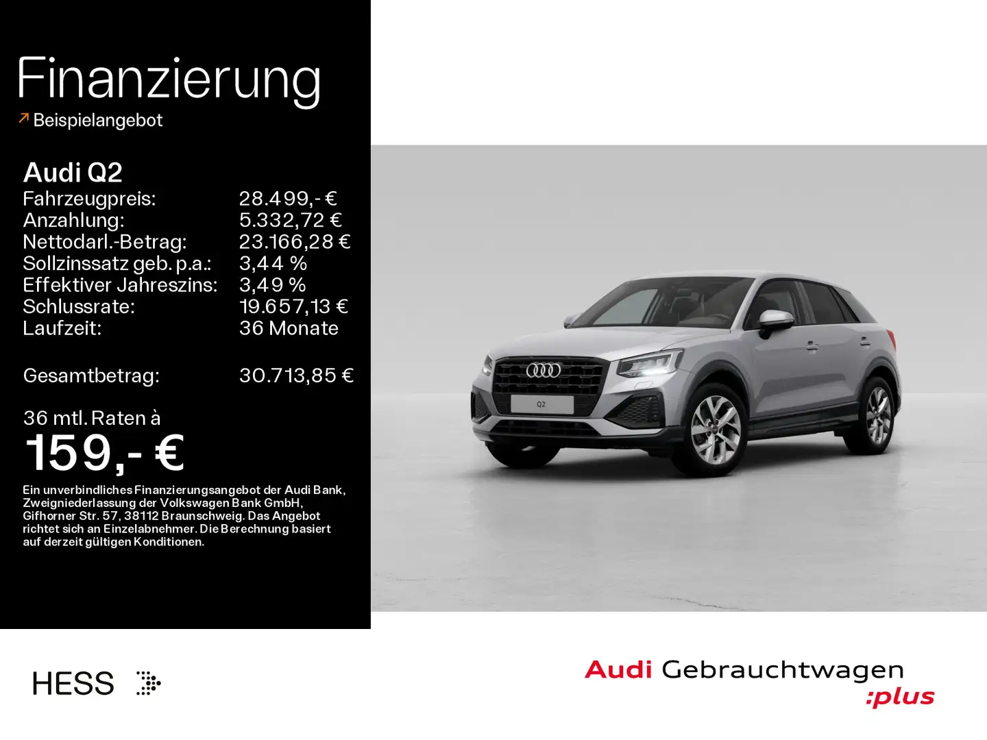 Audi Q2 35 TFSI advanced*NAVI-PLUS*LED*KAMERA*AHK*OPT Argent - 1