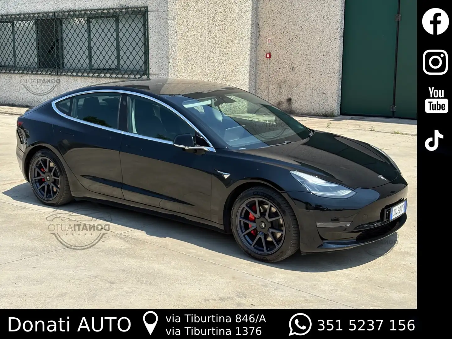 Tesla Model 3 Long Range Dual Motor awd FULL AutoPilot Nero - 1