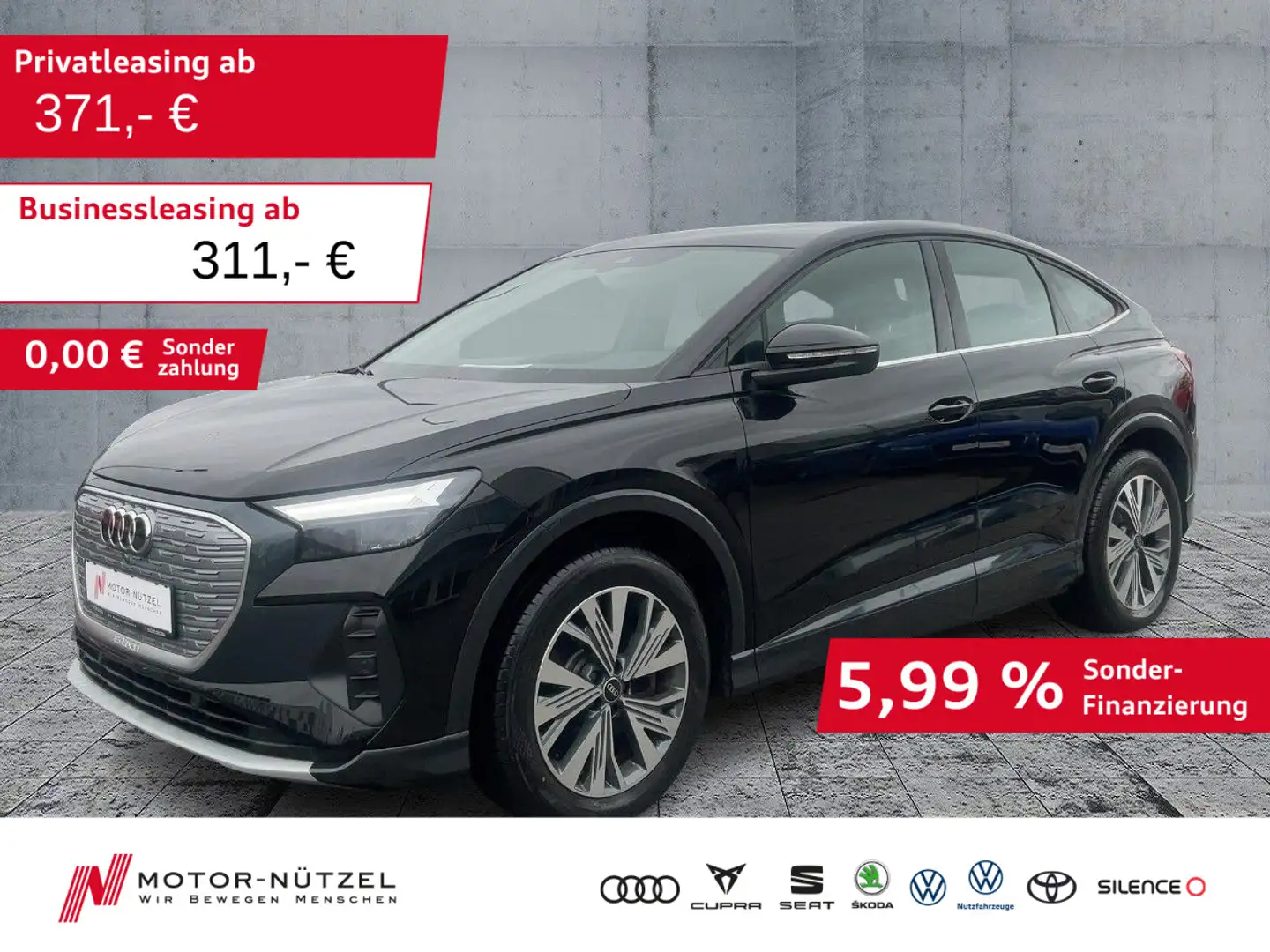 Audi Q4 e-tron 40 ADVANCED LED+NAV+PDC+PANO Schwarz - 1