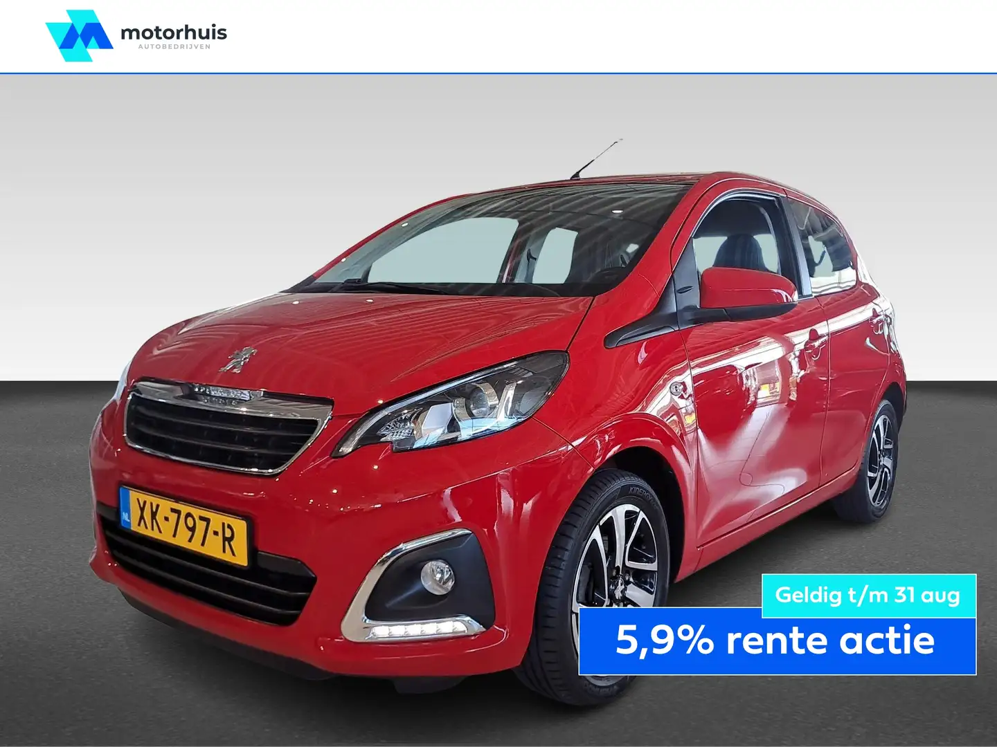 Peugeot 108 1.0 e-VTi 68pk 5D Allure Rood - 1