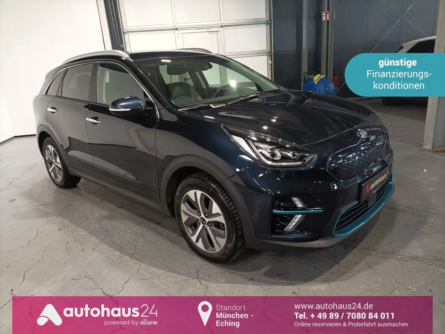 Kia e-Niro Spirit  64 kWh LED|Navi|Kamera|Sitzhz|ACC Blau - 1