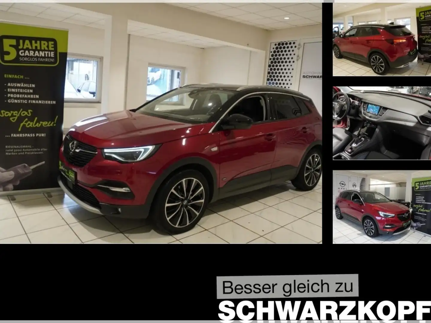 Opel Grandland 1.6T Hybrid *8-FACH* AHK,Navi, Rot - 1
