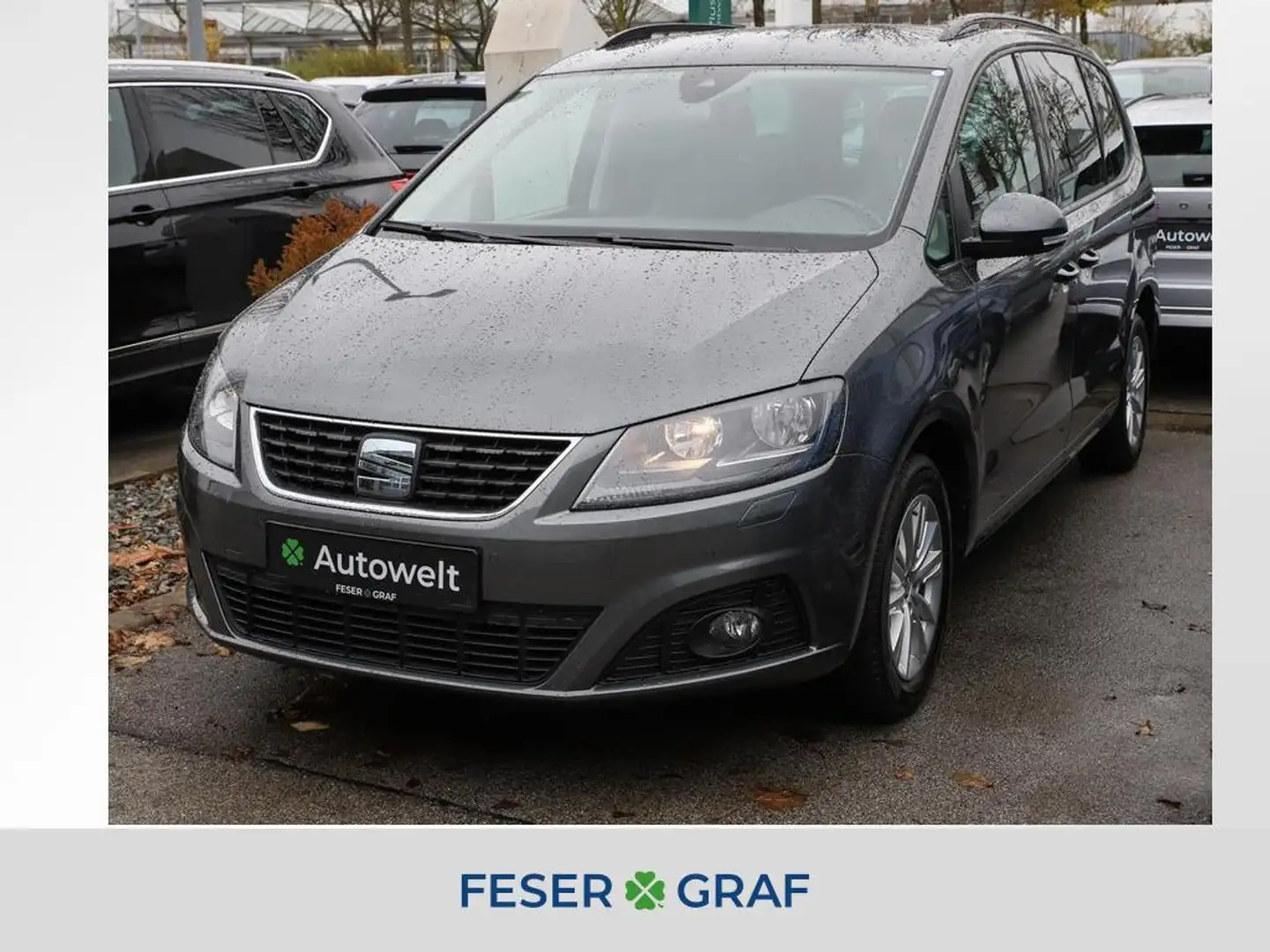 SEAT Alhambra 2.0 TDI Style AHK Nav RüKa Sitzh Standh Gris - 1