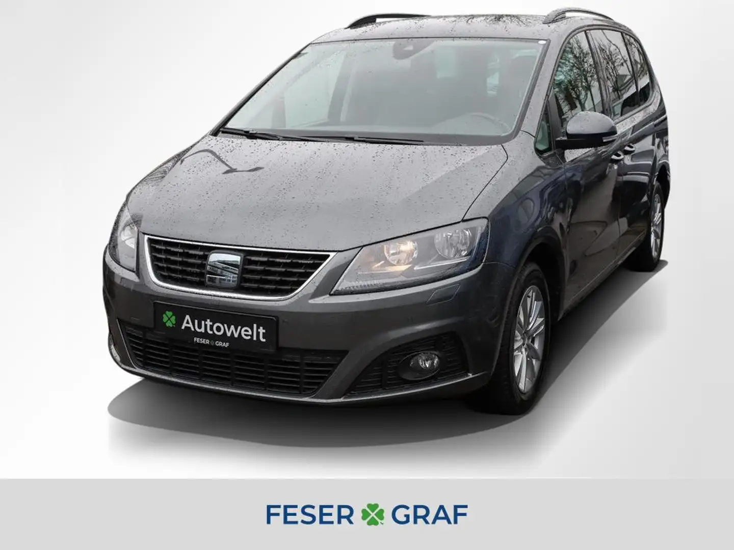 SEAT Alhambra 2.0 TDI Style AHK Nav RüKa Sitzh Standh Gris - 1
