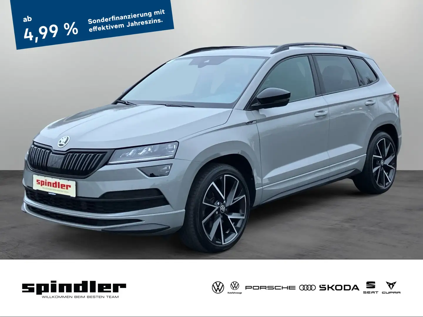 Skoda Karoq Sportline 2.0TSI 4x4 DSG / Navi, Pano, LED Grau - 1