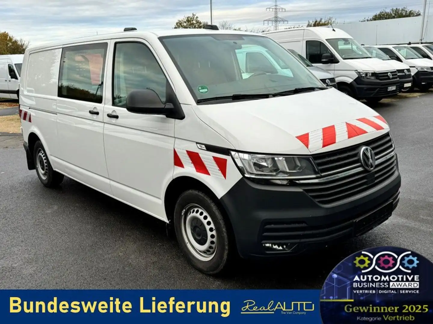 Volkswagen T6 Transporter 6.1 Kasten TDI LR Werkstatt*AHK Blanc - 1