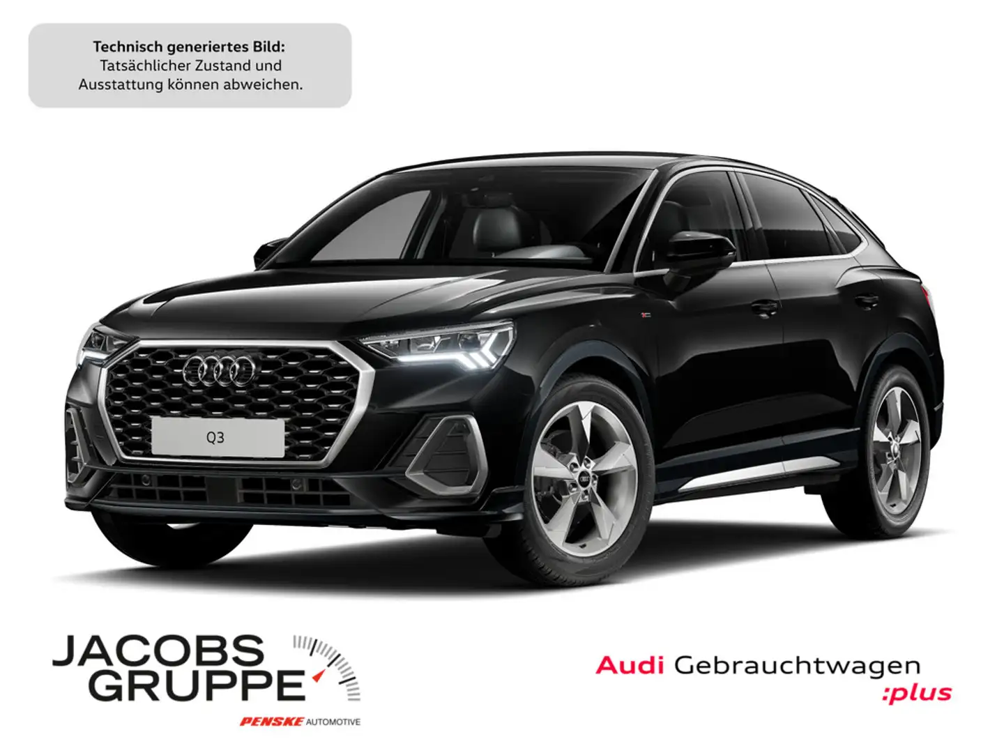 Audi Q3 Sportback 35 TFSI S-tronic S line AHK, S l Schwarz - 1