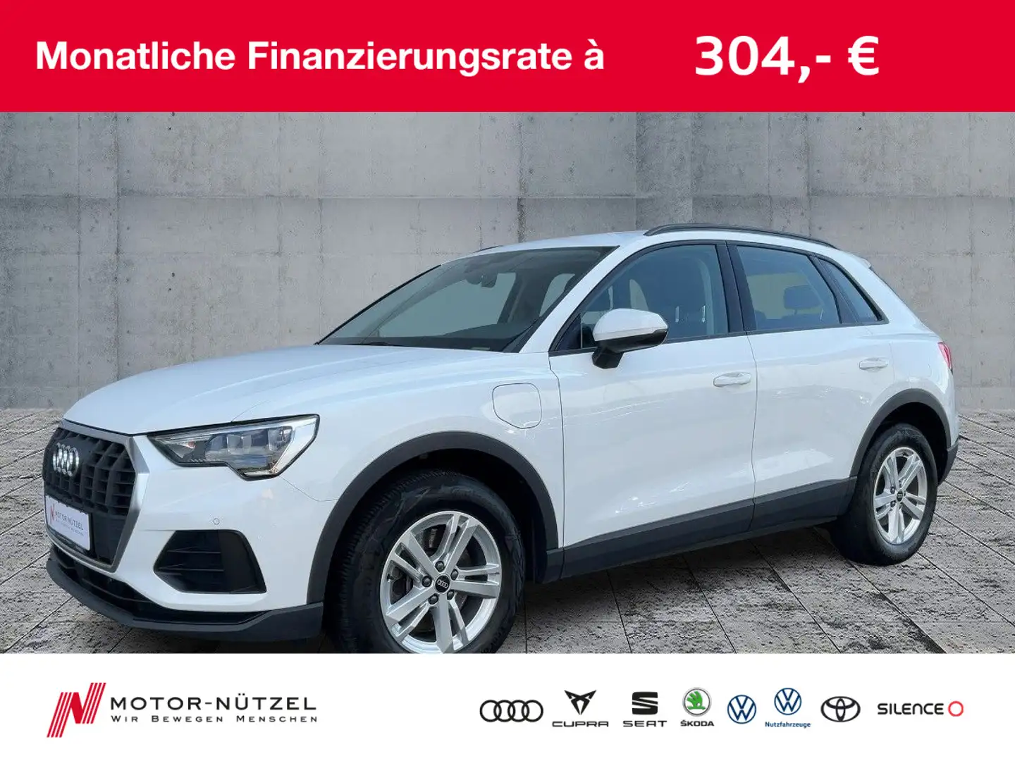 Audi Q3 45 TFSI e S-TRONIC NAVI+2xPDC+DAB+SHZ+VC+LM Weiß - 1