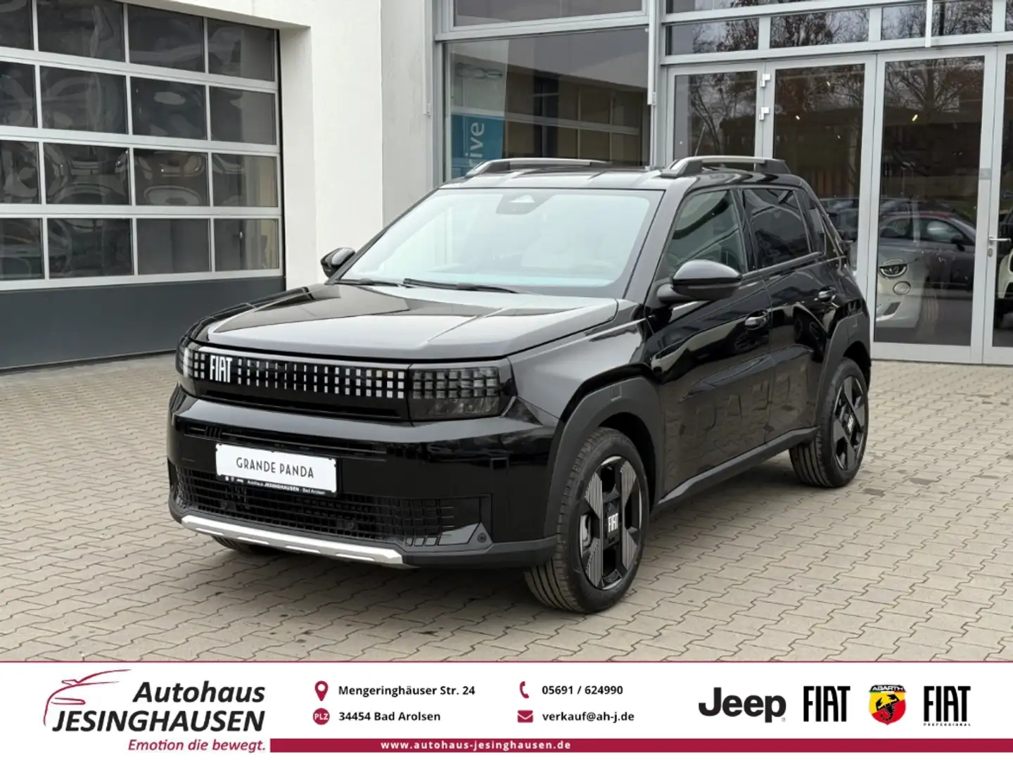 Fiat Grande Panda Hybrid LaPrima+Navi+Rückfahrkam.+Klimaaut.+Lenkrad Schwarz - 1