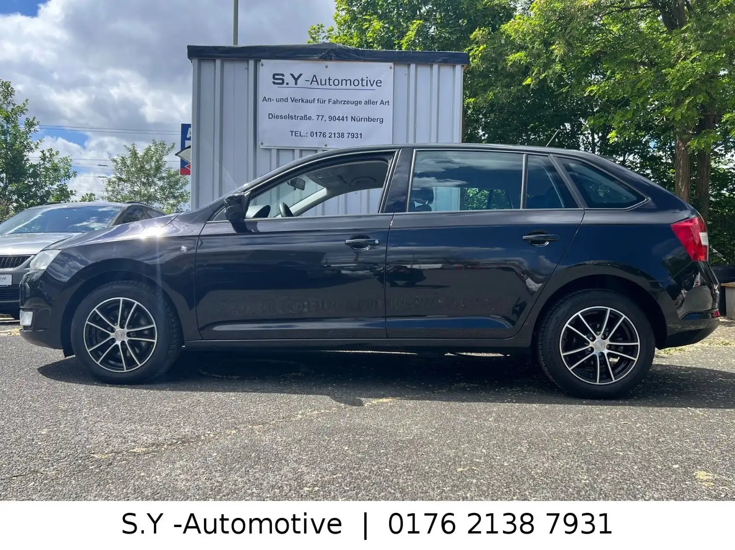 Skoda Rapid/Spaceback 1.6 TDI DSG/ Automatik/Klima/Temp./SHZ/PDC Schwarz - 2