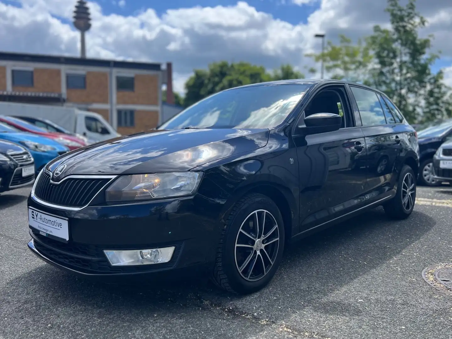 Skoda Rapid/Spaceback 1.6 TDI DSG/ Automatik/Klima/Temp./SHZ/PDC Schwarz - 1