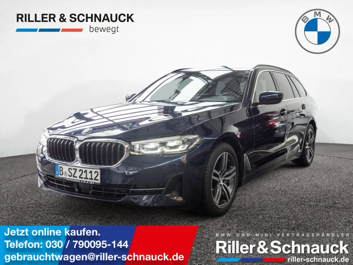 BMW 530 d Touring xDrive 360°+PANO+AKTIVSITZ+AHK+N Blau - 1