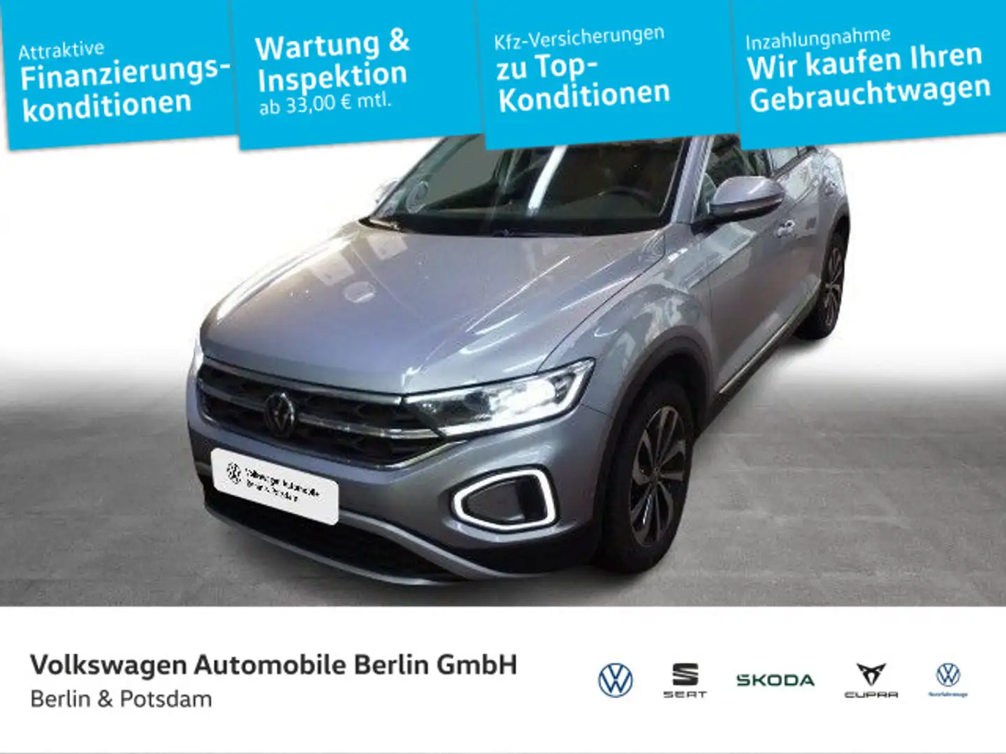 Volkswagen T-Roc 1.5 TSI Style Easy-Open ACC Kamera Silber - 1