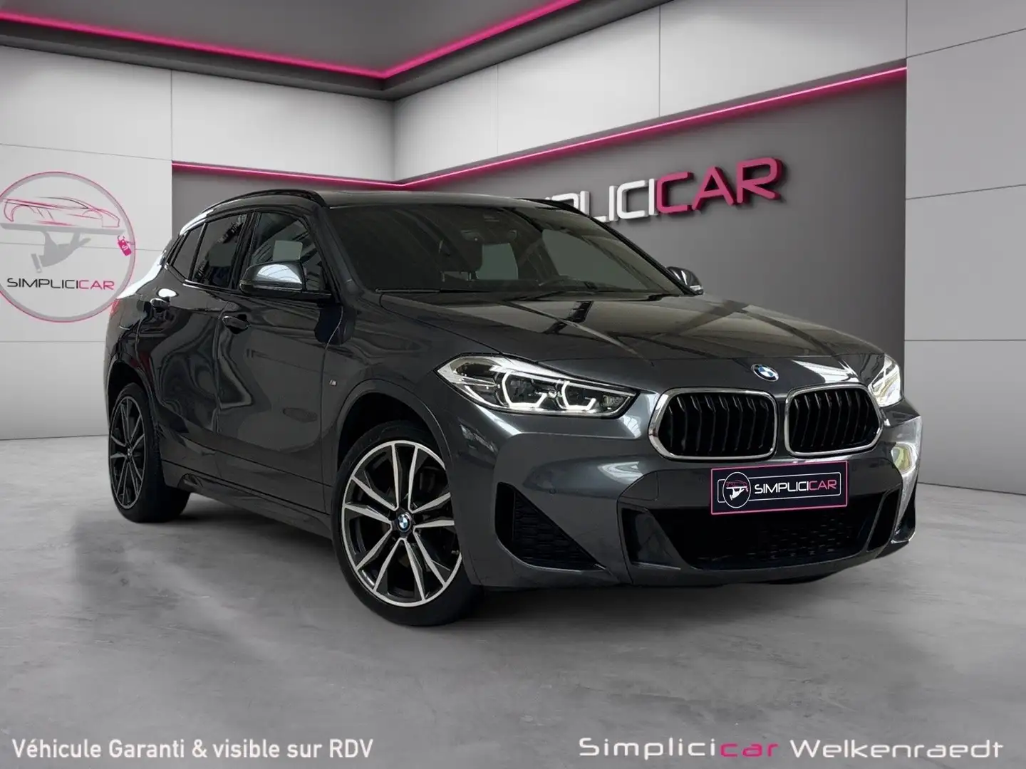 BMW X2 1.5iAxDrive25e/PACK M/1ER PROP/SG CHAUFF/CAMÉRA Gris - 1
