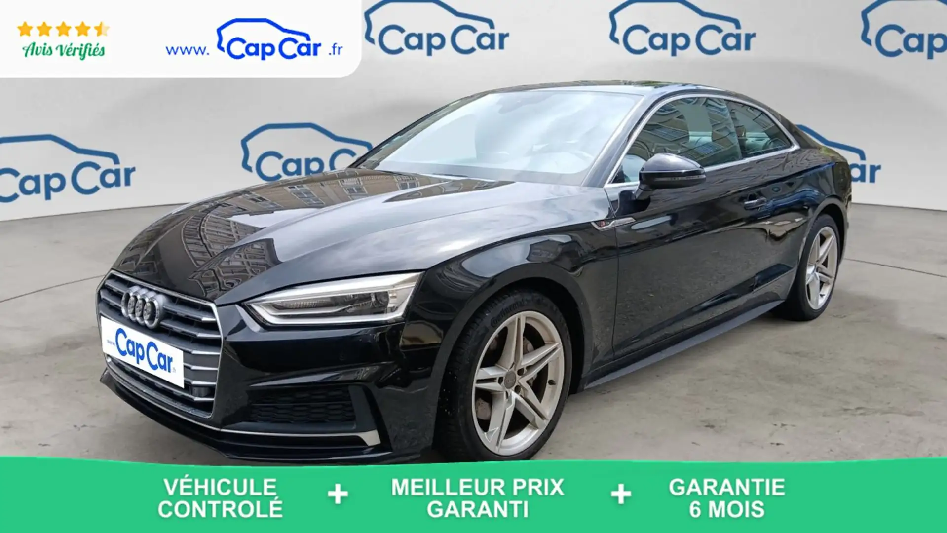 Audi A5 II 2.0 TDI 190 S-Tronic S line - Automatique Noir - 1