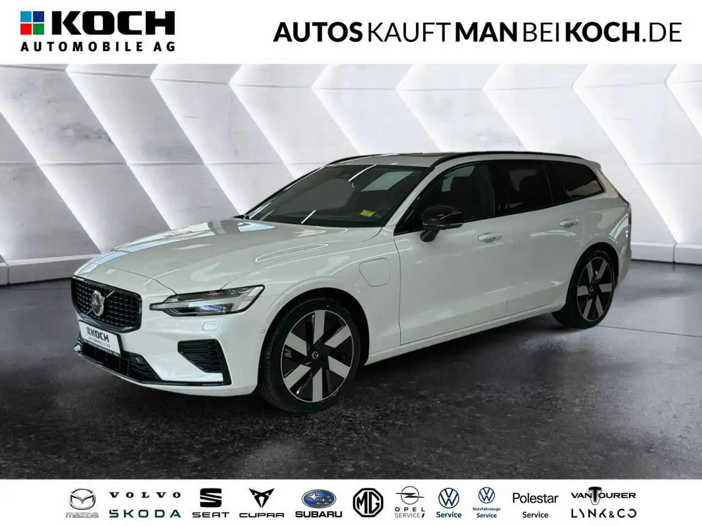Volvo V60 T8 Plug-In AWD Ultra Dark ACC BLIS 360° AHK Weiß - 1