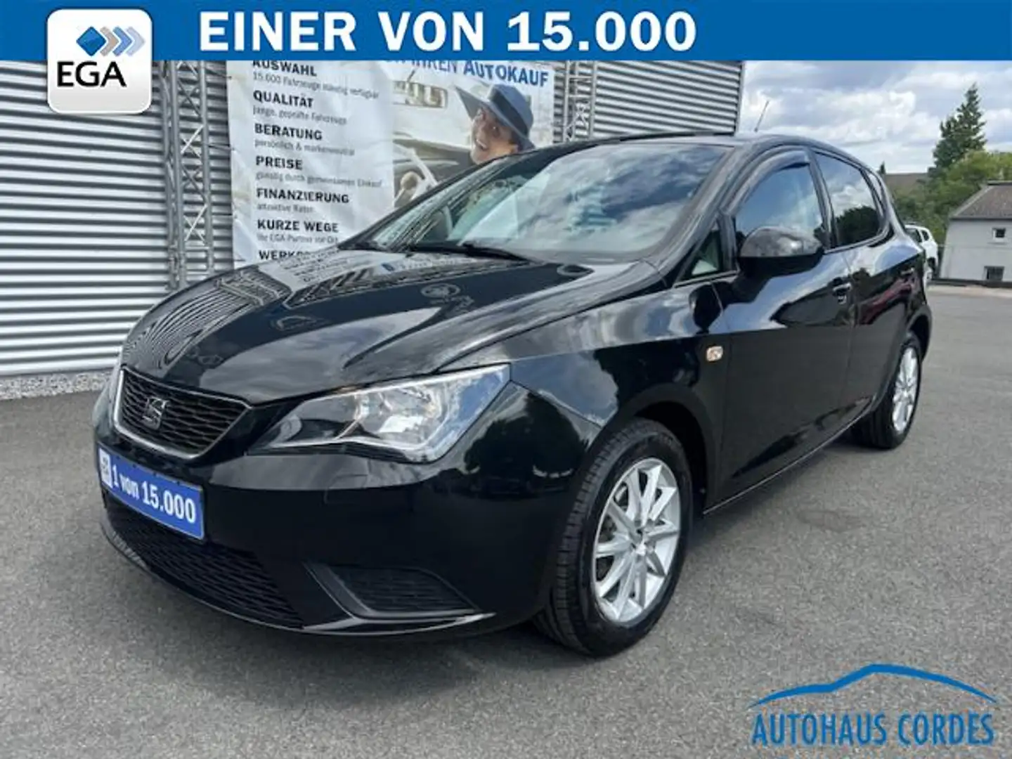 SEAT Ibiza 1.2 TSI STYLE KLIMAAUTOM*SHZG*BTH*ALU* Schwarz - 1