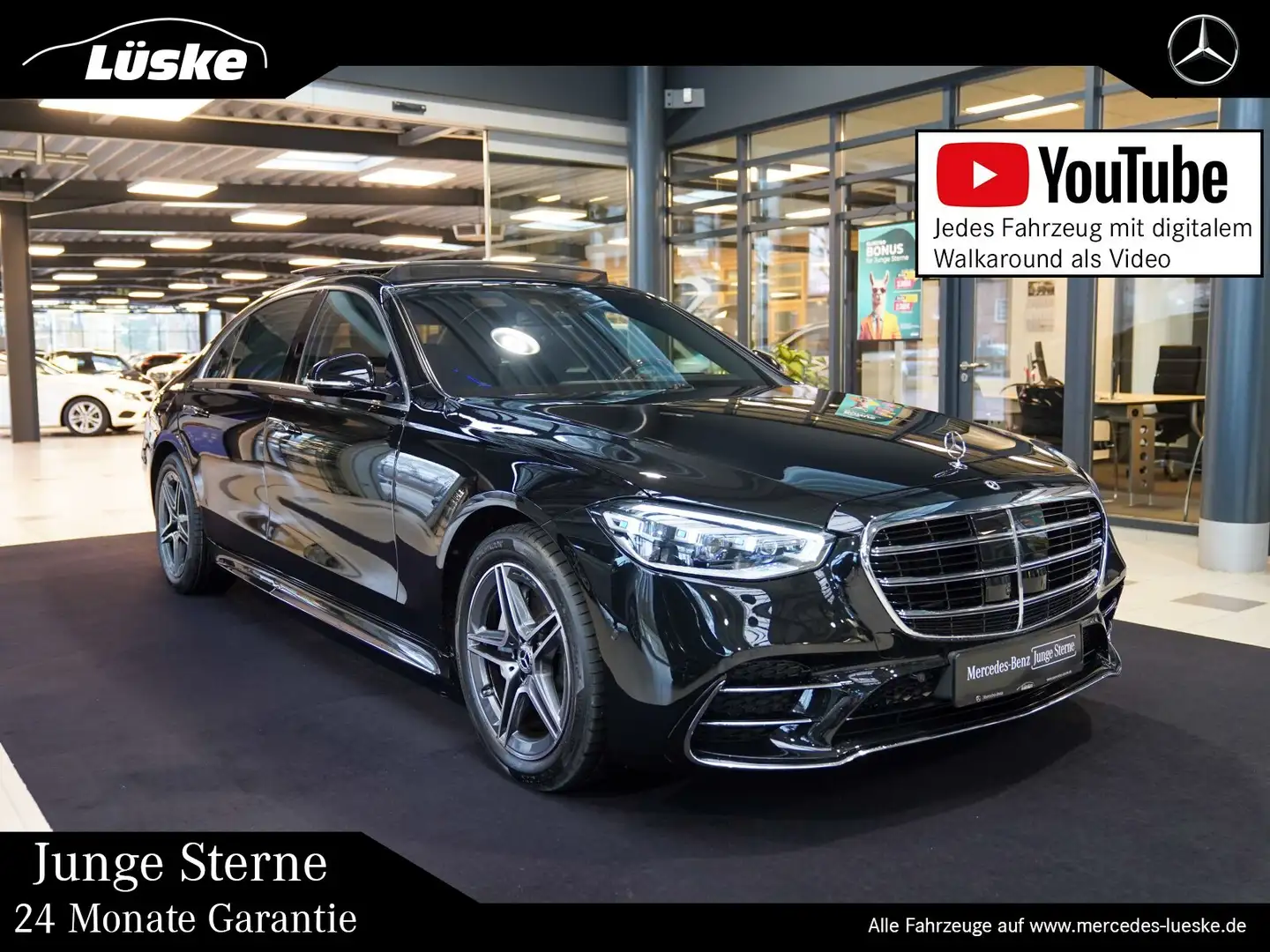 Mercedes-Benz S 500 S 500 4M AMG Line lang Exklusiv AR Head-up Pano Negro - 1