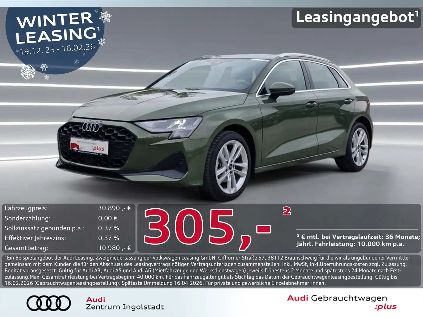 Audi A3 Sportback 35 TFSI NAVI virtual+ phone box 17" Grün - 1