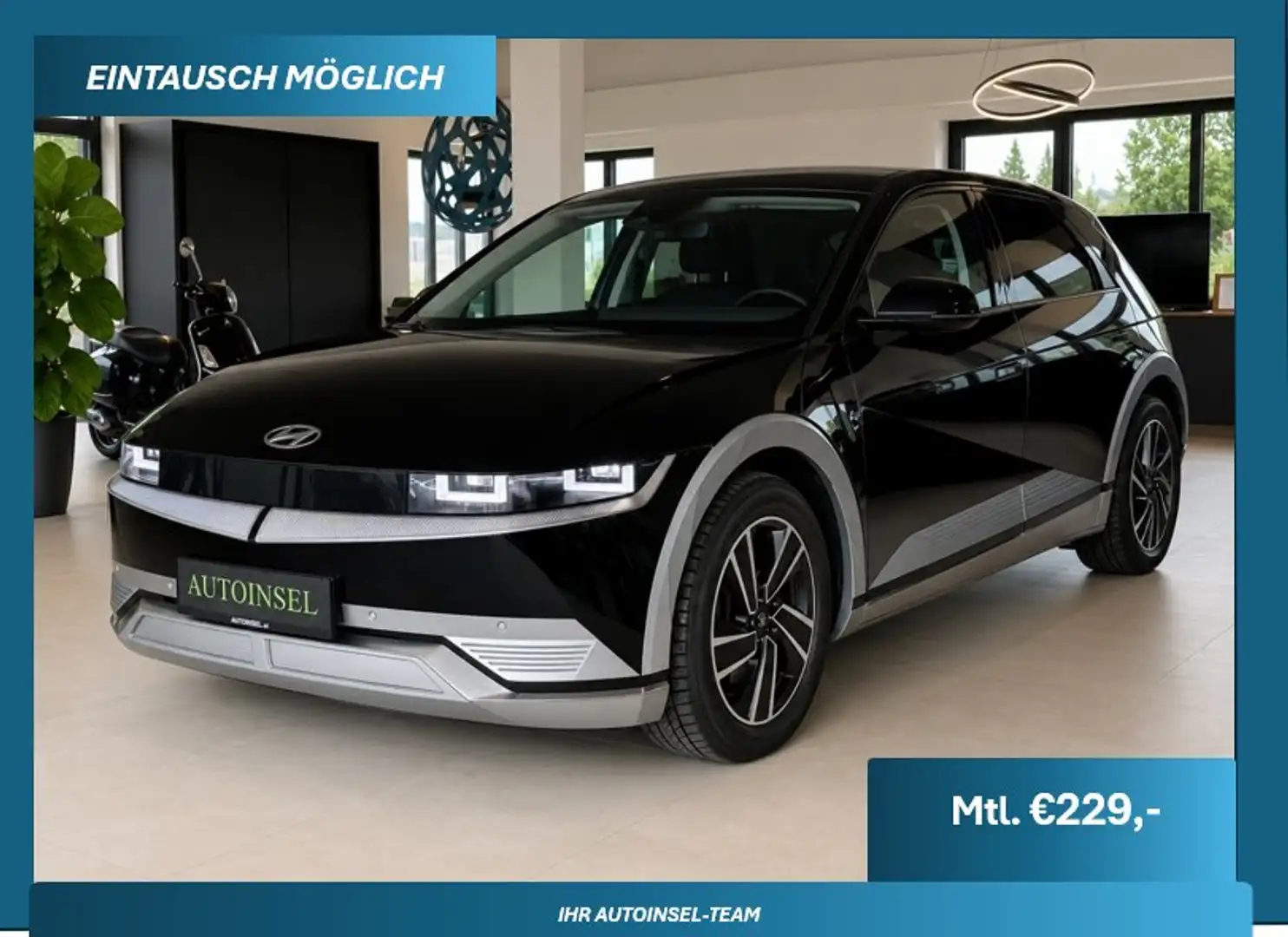 Hyundai IONIQ 5 73 kWh !100% SoH! 8-fach bereift ACC Schwarz - 1