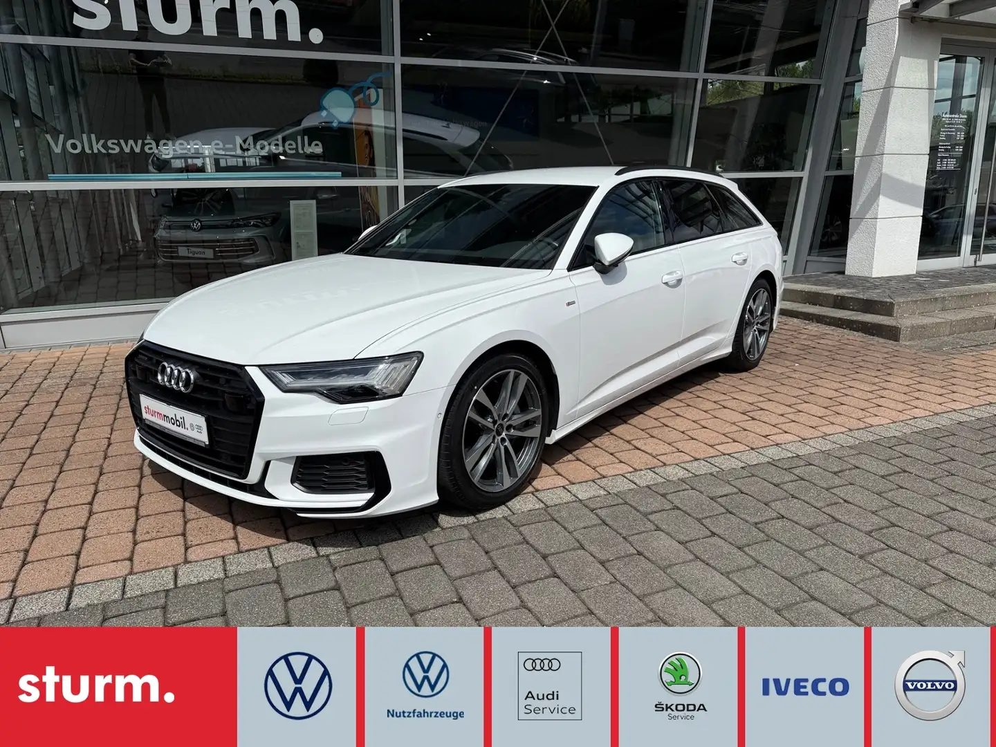 Audi A6 Avant 50 TDI quattro sport *Matrix, AHK, 2x S-Lin Weiß - 1