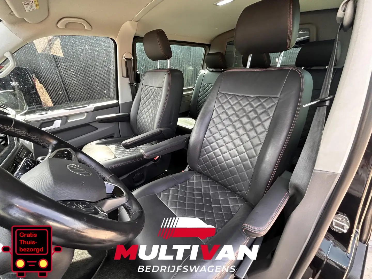 Volkswagen T6.1 Transporter BULLI  2.0 TDI L2H1 30 DC | 2x SCHUIFDEUR | STOELV Noir - 2