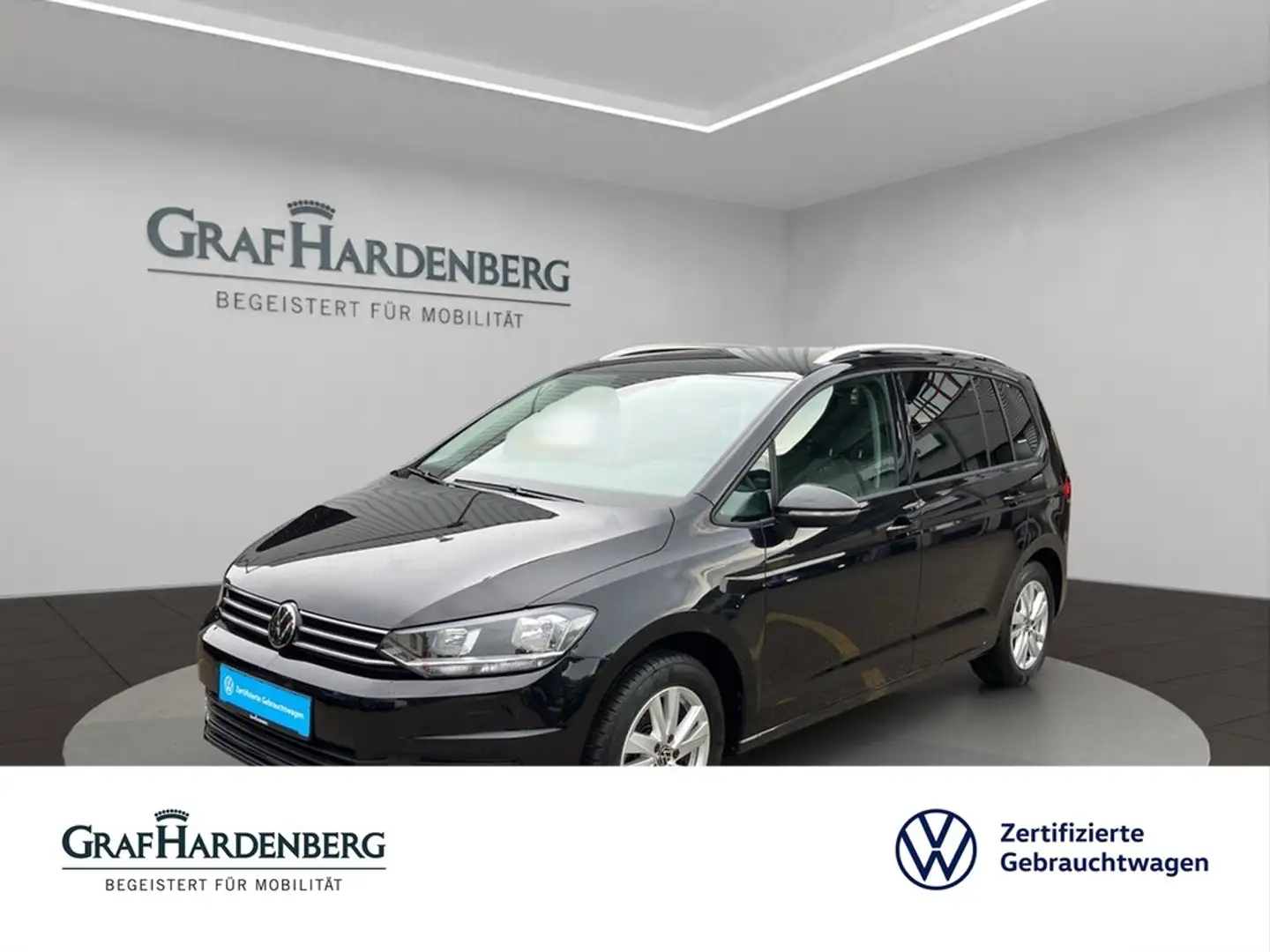 Volkswagen Touran Comfortline 1.5 TSI DSG 7Sitze Navi AHK Schwarz - 1