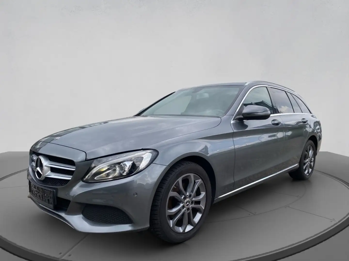 Mercedes-Benz C 200 d T-Modell PTS Shz Navi LED eHeck Pano Grau - 1