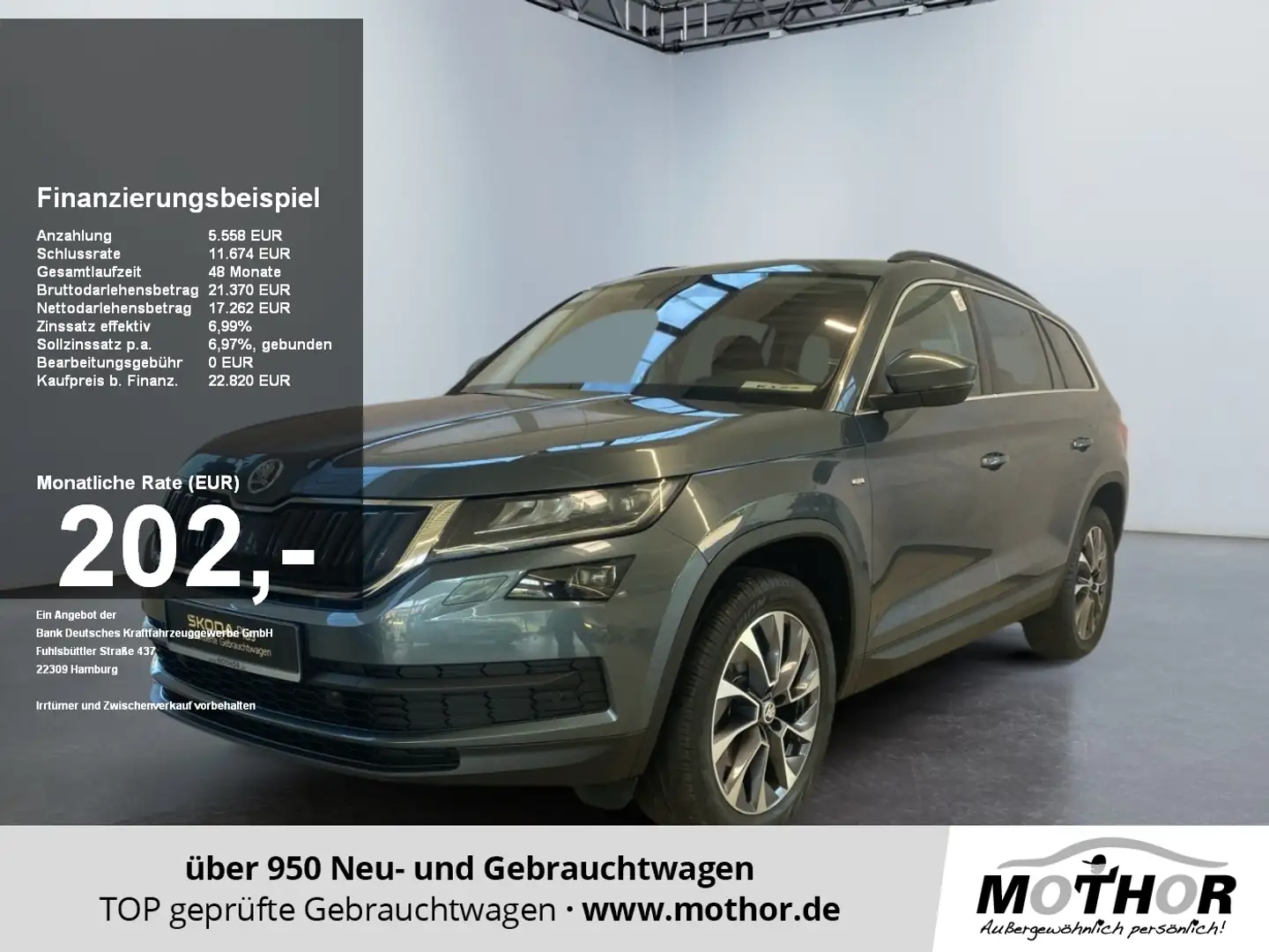 Skoda Kodiaq Drive 125 1.5 TSI DSG ACC 4xSHZ DynLi LM Grau - 1