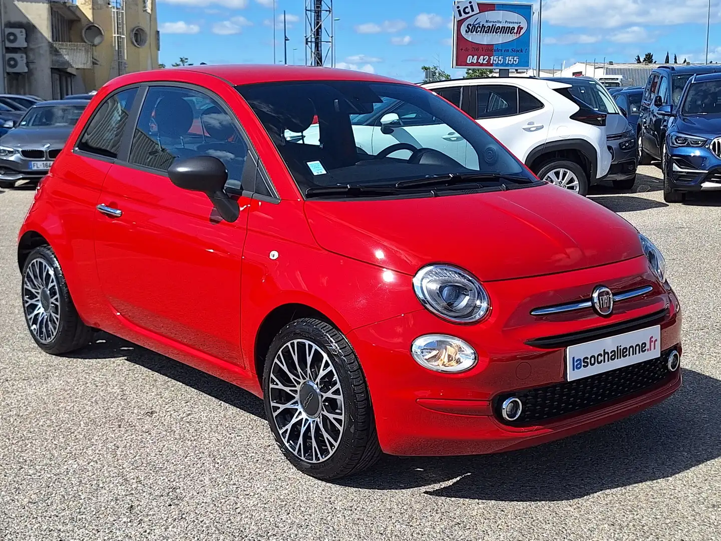 Fiat 500 1.0 70 ch Hybride BSG S/S Rouge - 1