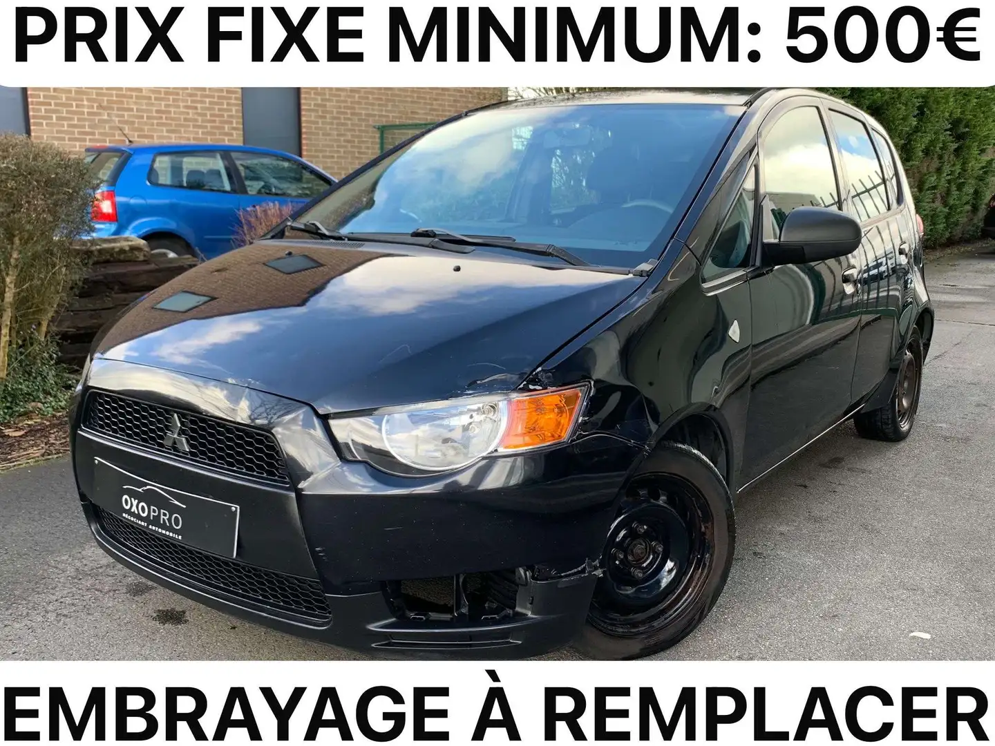 Mitsubishi Colt 1.1i/AIRCO/EMBRAYAGE A REMPLACER/PRIX FIXE 500€ Noir - 1