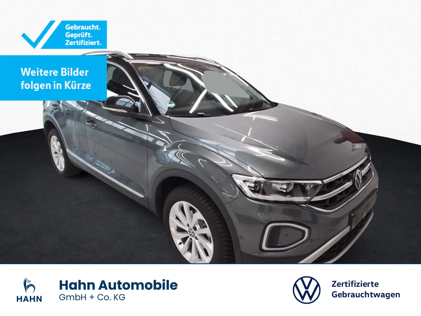 Volkswagen T-Roc 1.5TSI DSG Style ACC Cam LED+ Navi Standh Grau - 1