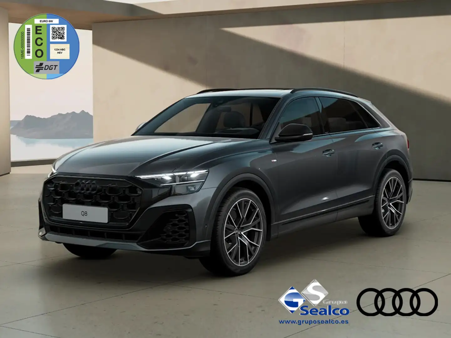 Audi Q8 50 TDI Black line quattro tiptronic Grigio - 1