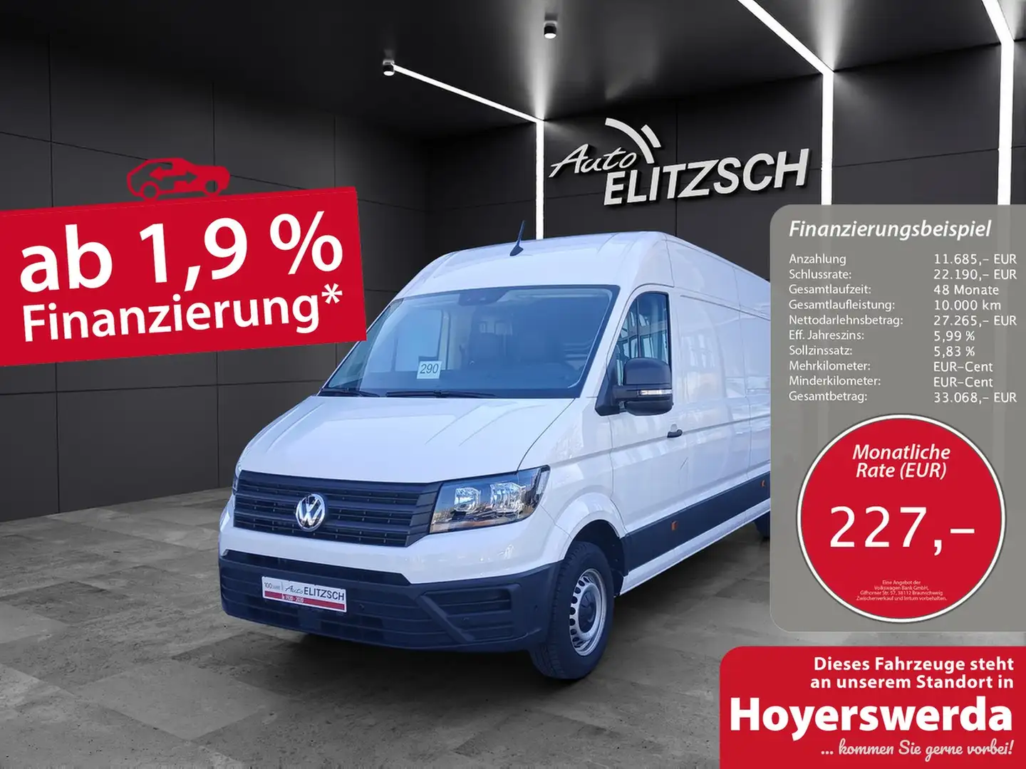Volkswagen Crafter Kasten 35 LR HD Klima DAB RFK DAB+ Weiß - 1