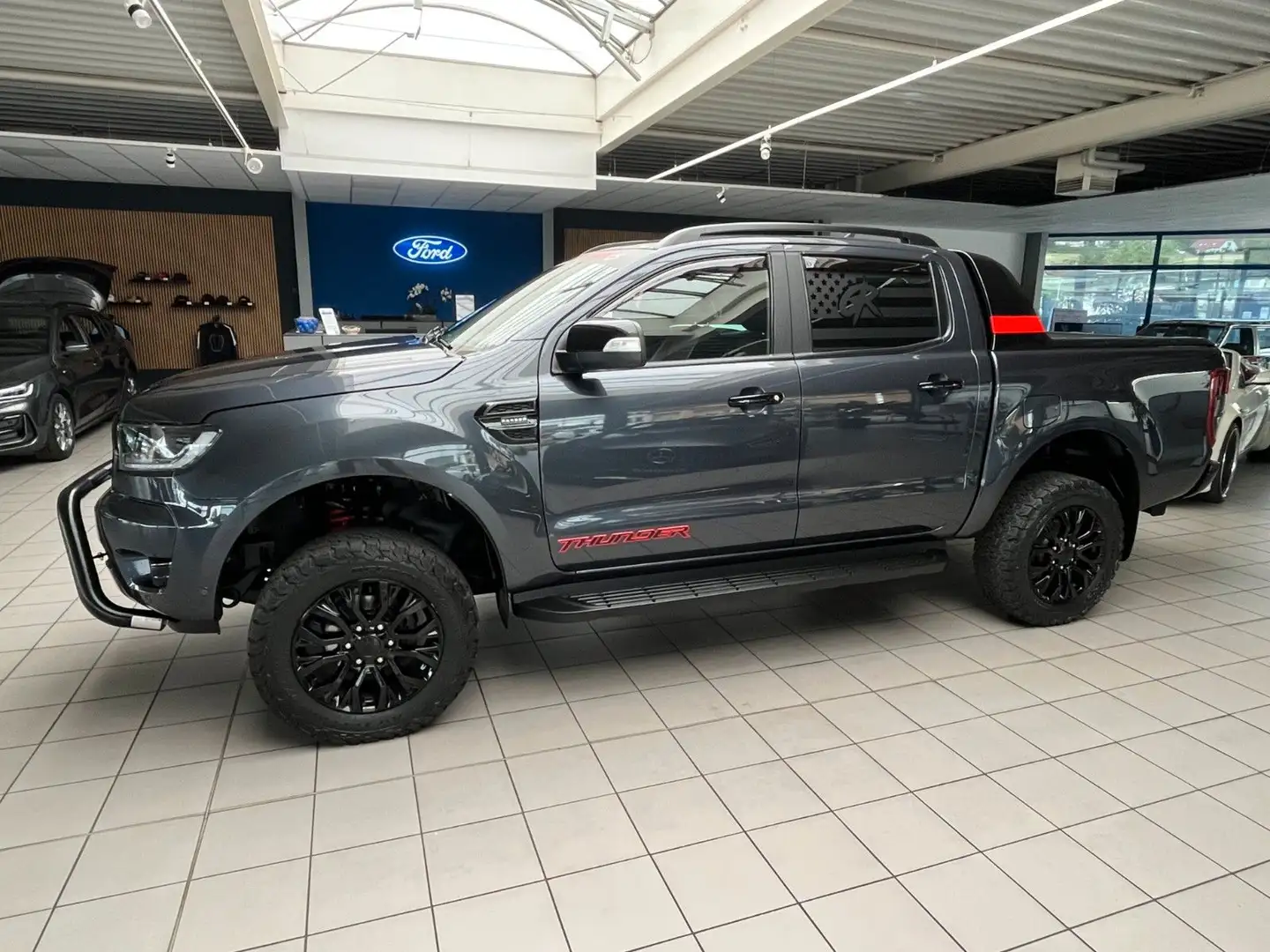 Ford Ranger Thunder 2.0 Bi-Turbo 4x4*LED*Navi*AHK*ACC Gris - 1