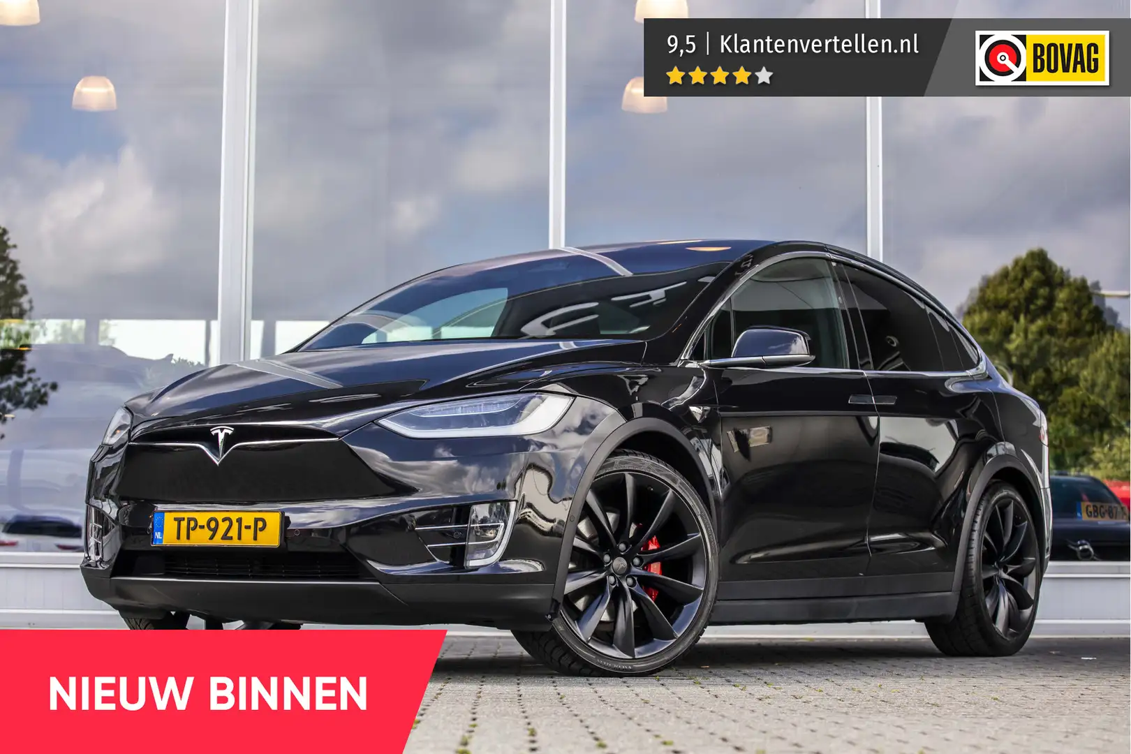 Tesla Model X 100D Performance 7p. | AutoPilot | NL Auto | Zwart - 1