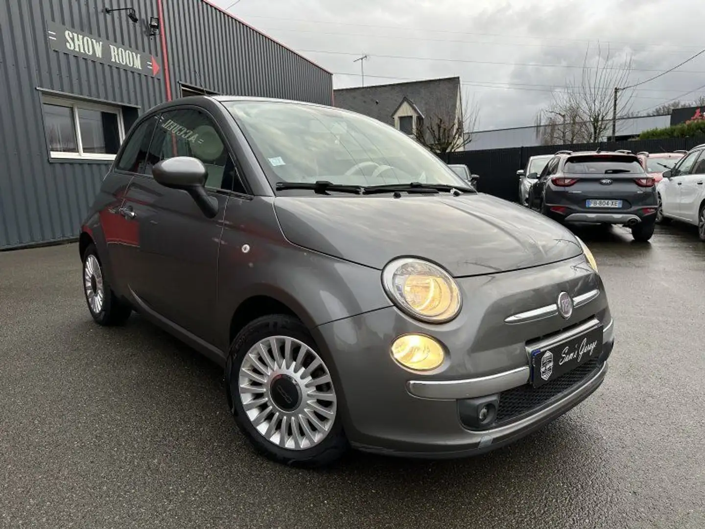 Fiat 500 Lounge 1.2i 70 2011 Gris - 2