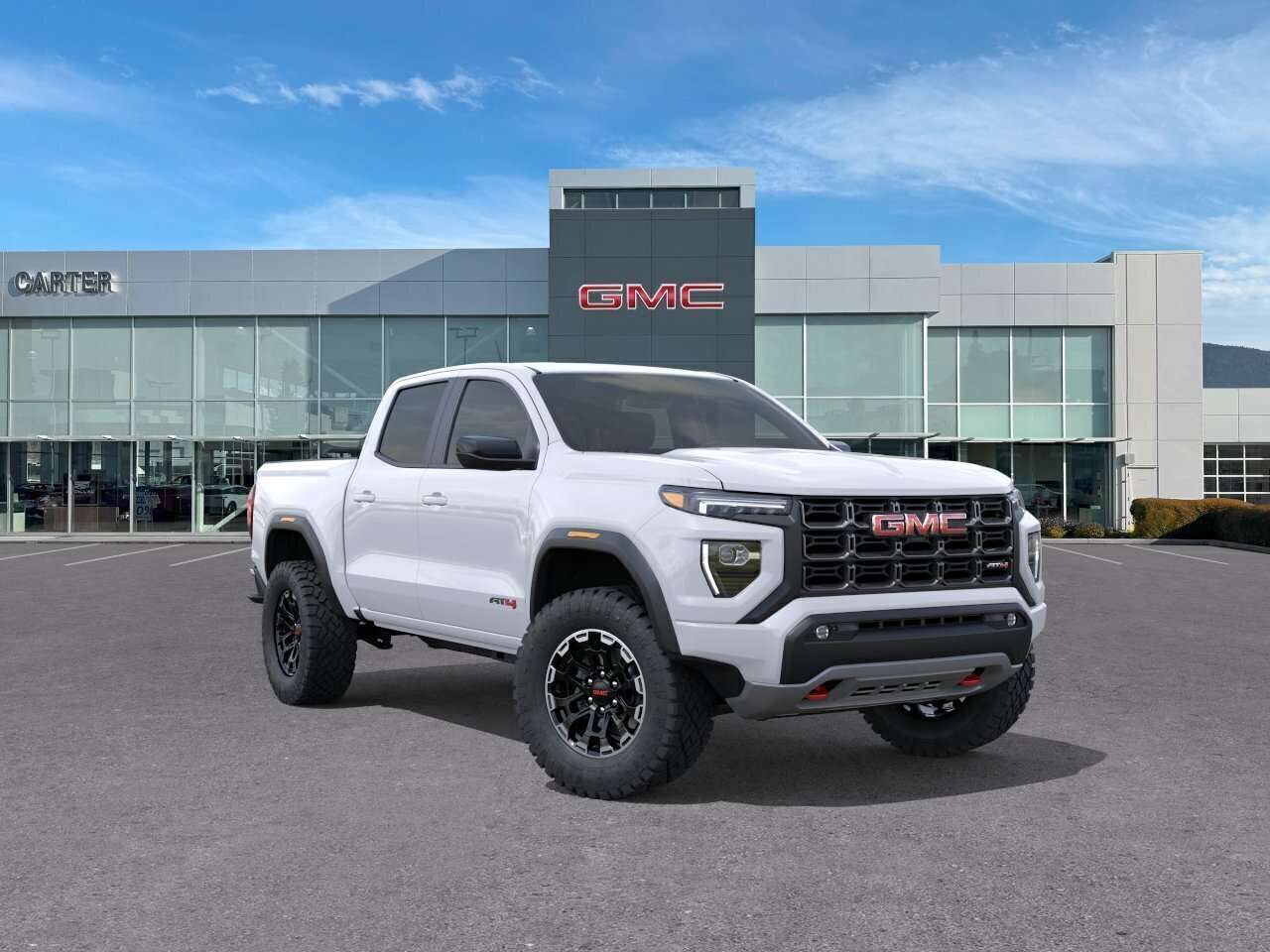 White 2026 GMC Canyon Pickup Truck Four-Wheel Drive 8-Speed Automatic