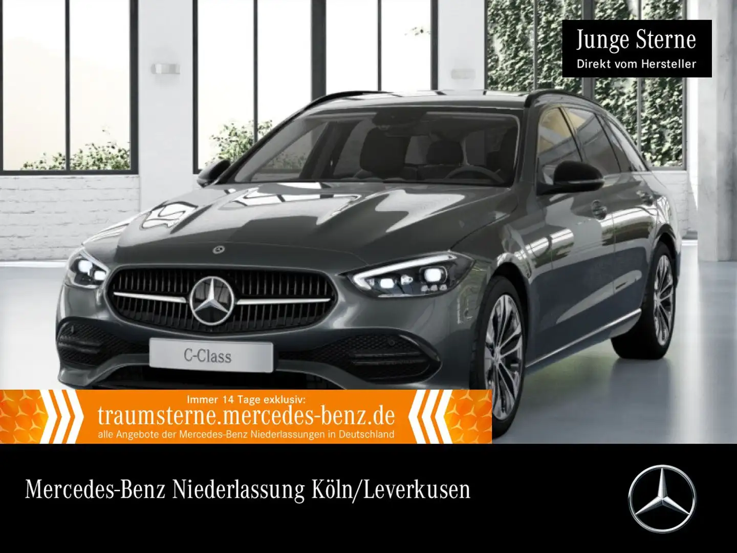 Mercedes-Benz C 300 d T AVANTG+NIGHT+STHZG+KAMERA+TOTW+KEYLESS Grau - 1