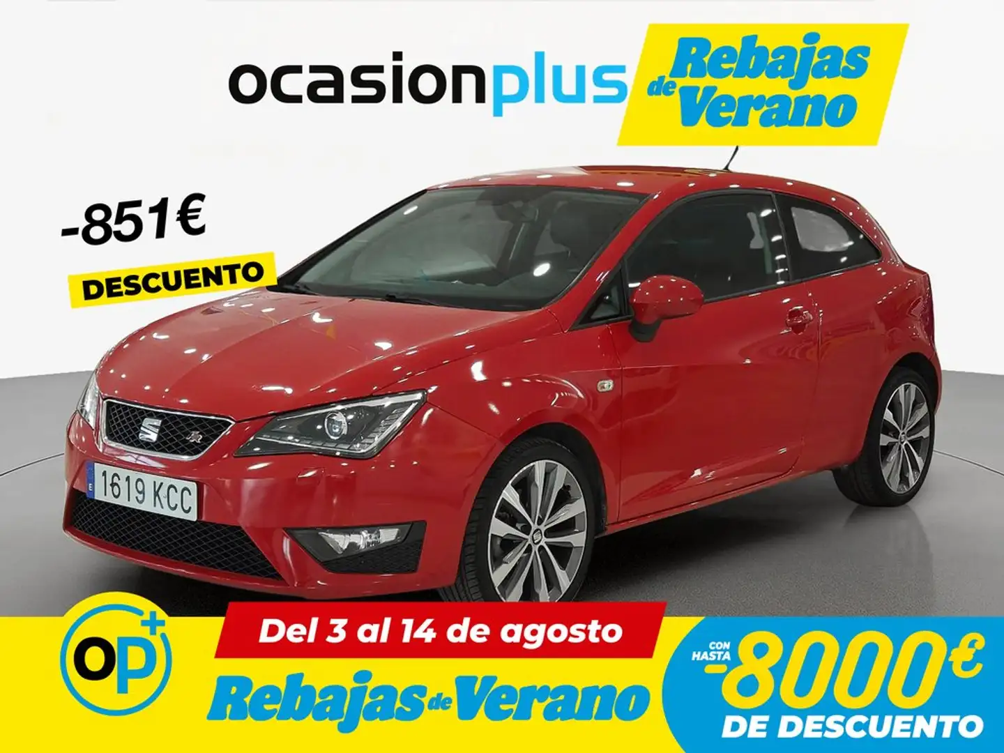 SEAT Ibiza SC 1.0 EcoTSI S&S FR 110 Rojo - 1