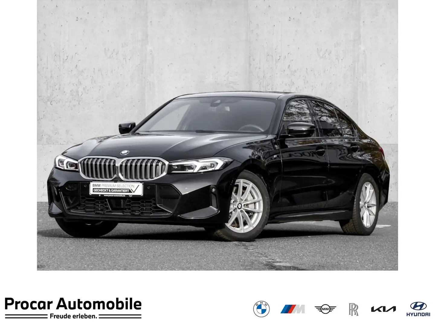 BMW 330 i xDrive M SPORT+HuD+ACC+DA+360°+GLASDACH Schwarz - 1