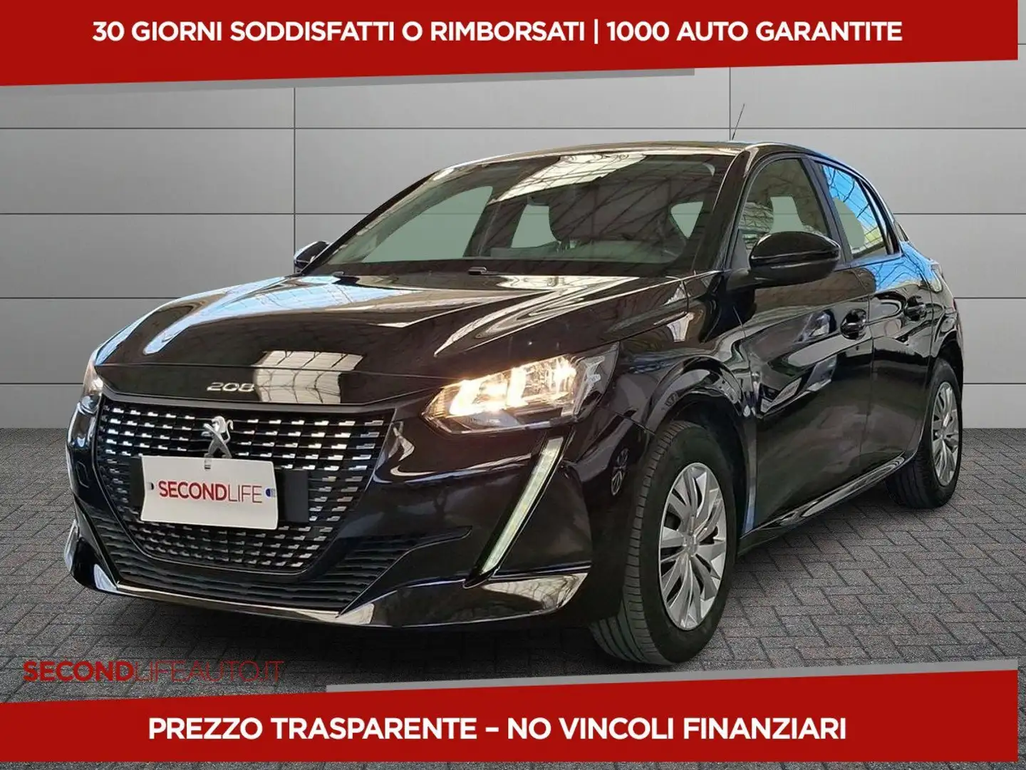 Peugeot 208 1.2 puretech Active Pack s&s 75cv Autocarro Nero - 1