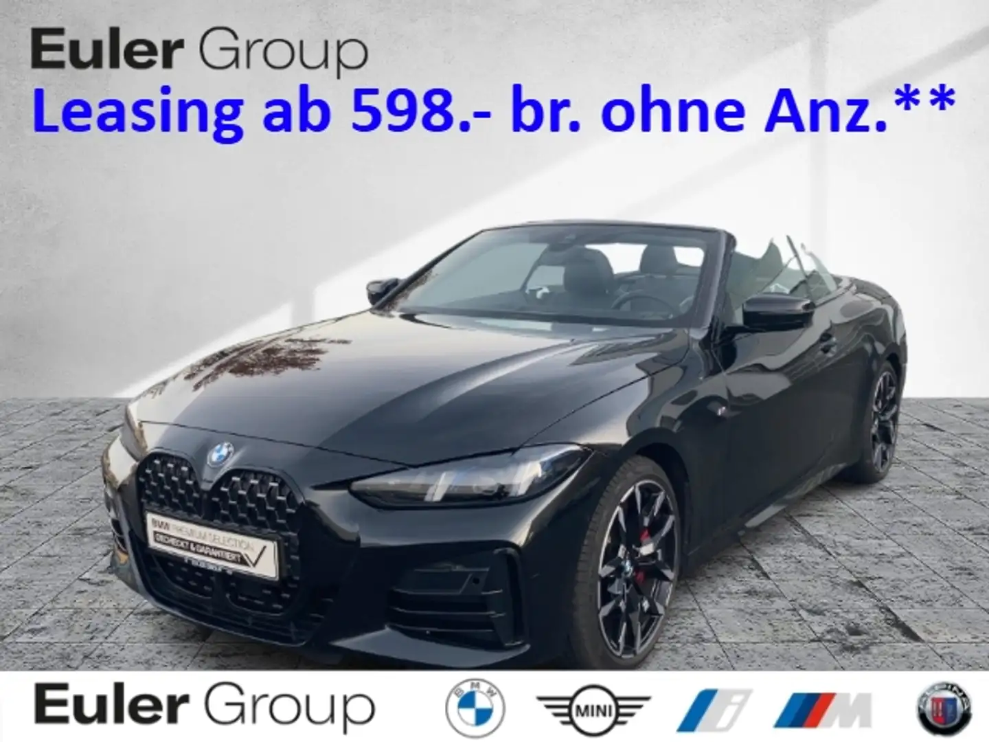 BMW 420 i Cabrio M-Sport-Pro 19''SR PA+ DA HiFi HUD adLED Schwarz - 1