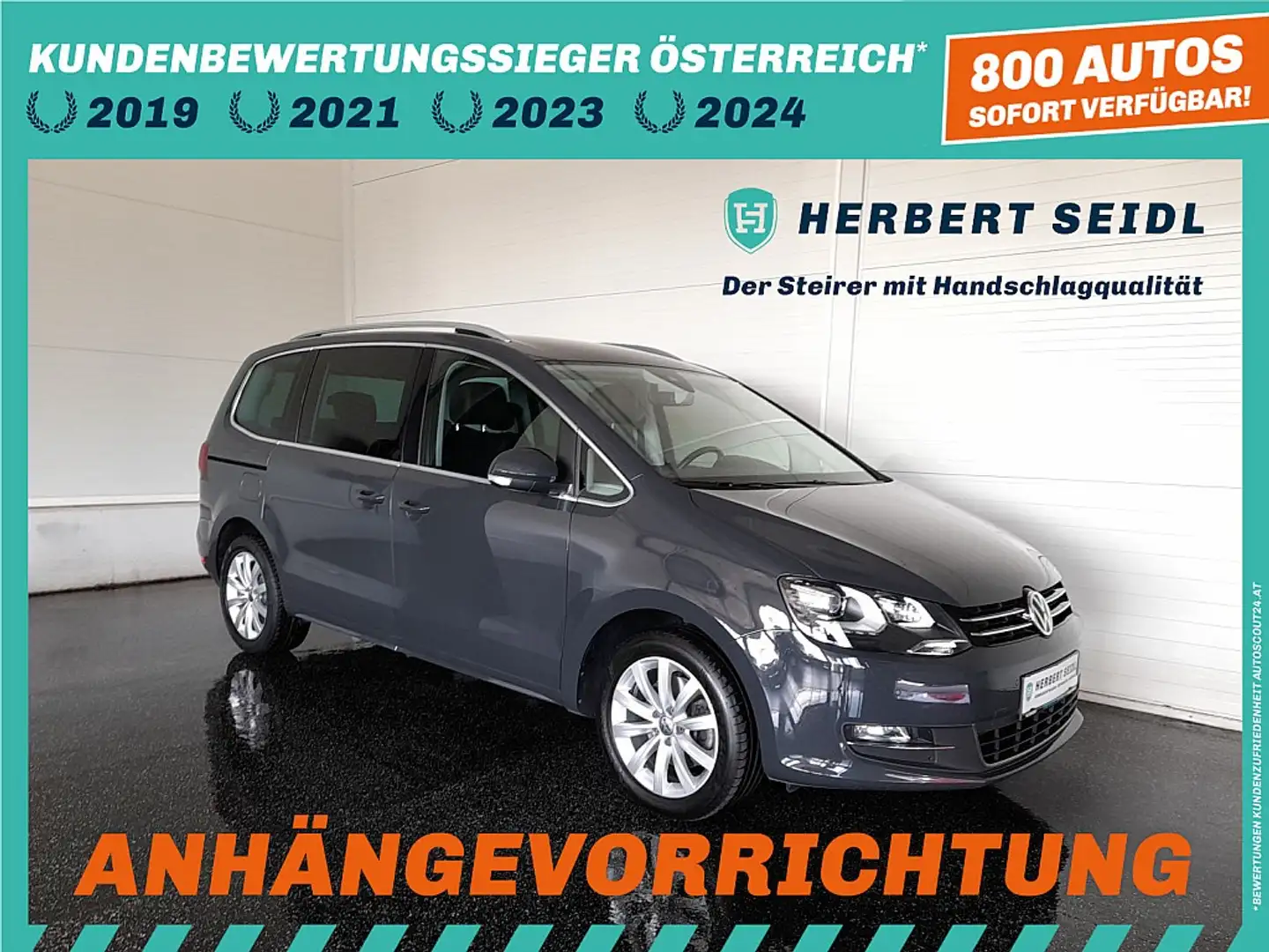 Volkswagen Sharan HL 2,0 TDI *7-SITZE / BI-XENON / NAVI / AHV & K... Grau - 1