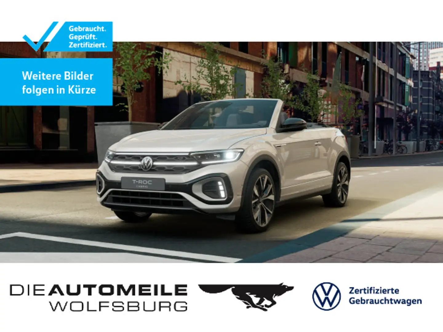 Volkswagen T-Roc Cabrio 1.5 TSI DSG R-Line Black Style Matr Silber - 1