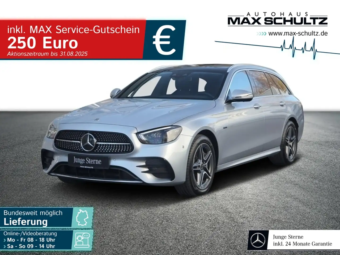 Mercedes-Benz E 300 de T-Modell *Navi*SD*PDC*SpurW*360*LED*ACC Silber - 1