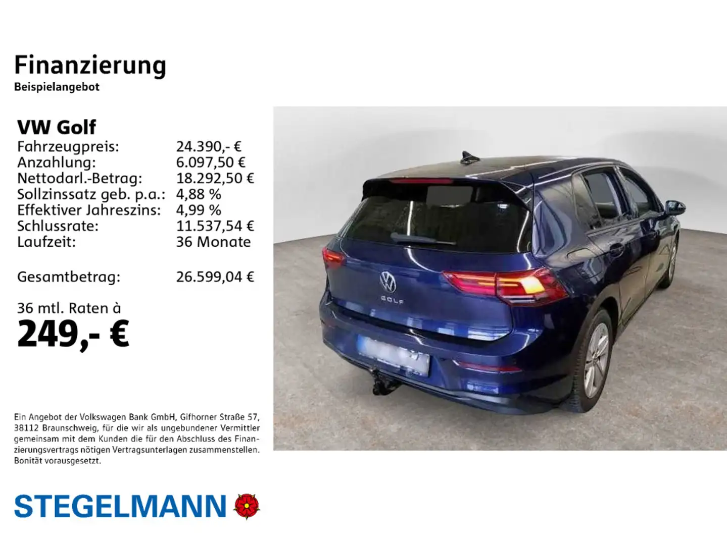 Volkswagen Golf VIII 1.5 TSI Life *Standhzg*AHK*Sportsitze* Blau - 2